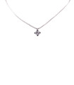 Collana punto luce in oro bianco con brillante da 0,15 carati
