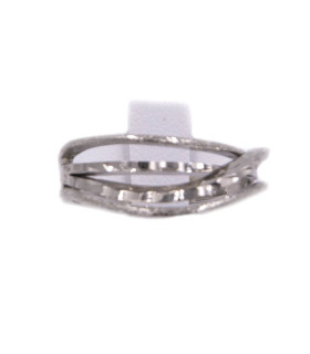 Anello in oro bianco a fascia