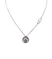 Collana in oro bianco con brillanti carati totali 0,17