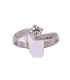 Anello solitario in oro bianco con brillante da 0,30 carati