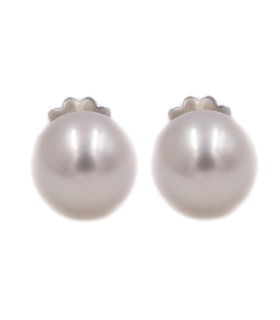 Orecchini di perle in oro bianco