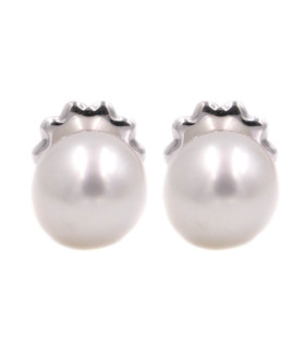 Orecchini di perle in oro bianco