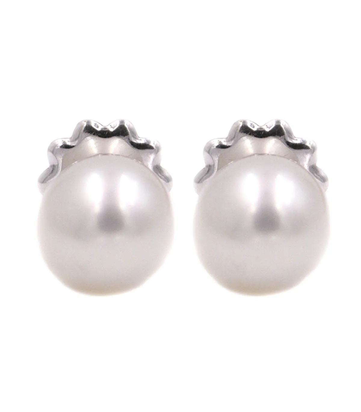 Orecchini di perle in oro bianco