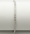 Bracciale tennis di brillanti in oro bianco carati totali 5,68