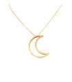 Collana con luna in oro giallo satinato