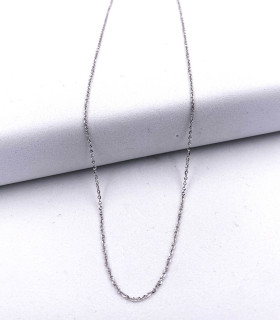 Collana rolò in oro bianco