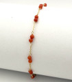 Bracciale da bimba in oro giallo con corallini