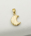 Ciondolo luna in oro giallo