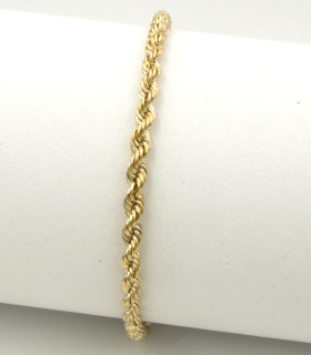 Bracciale torchon in oro giallo