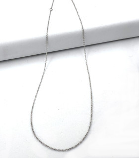 Collana rolò in oro bianco