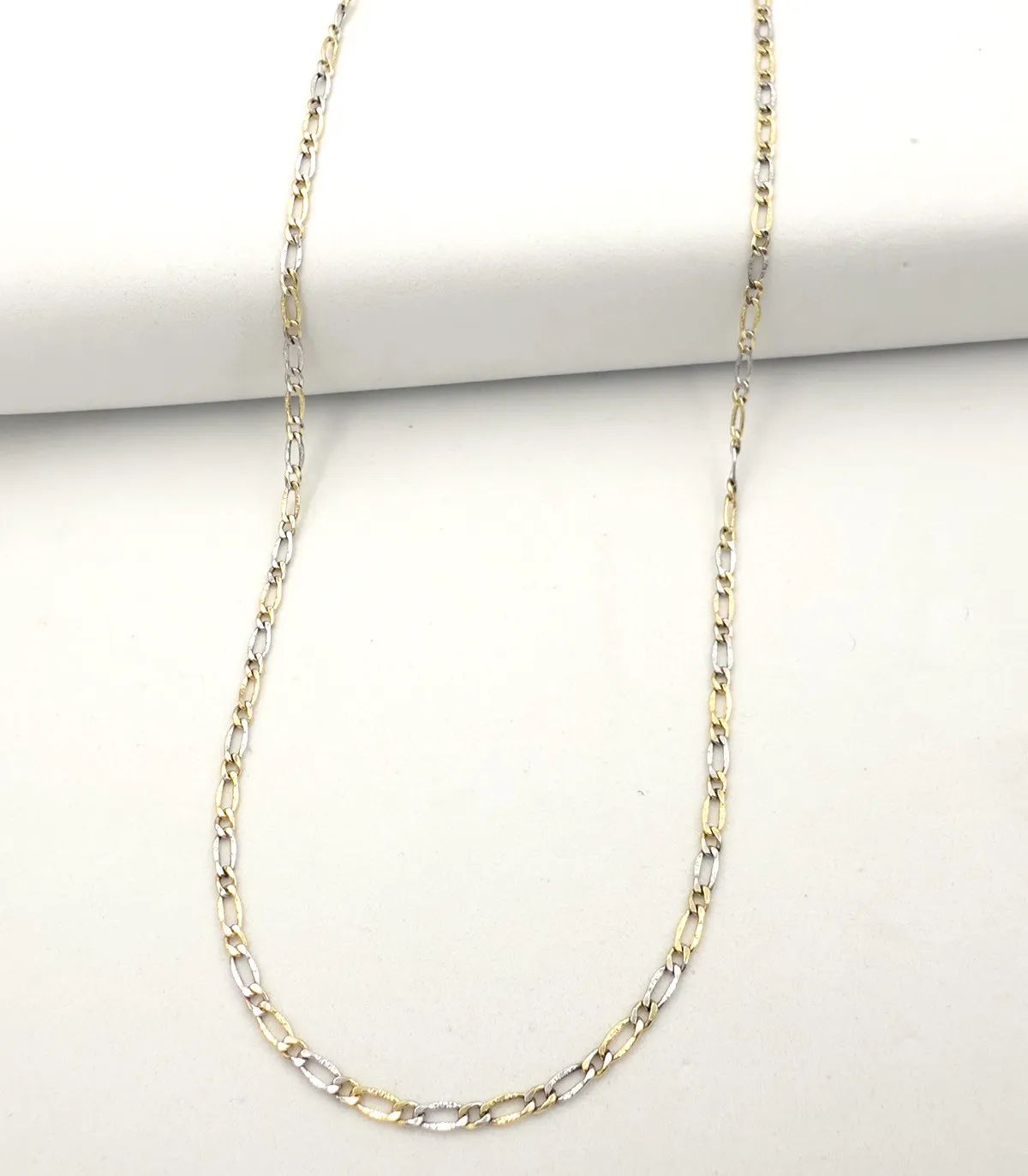 Collana da uomo in oro giallo e oro bianco