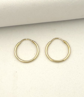 Orecchini a cerchio in oro giallo