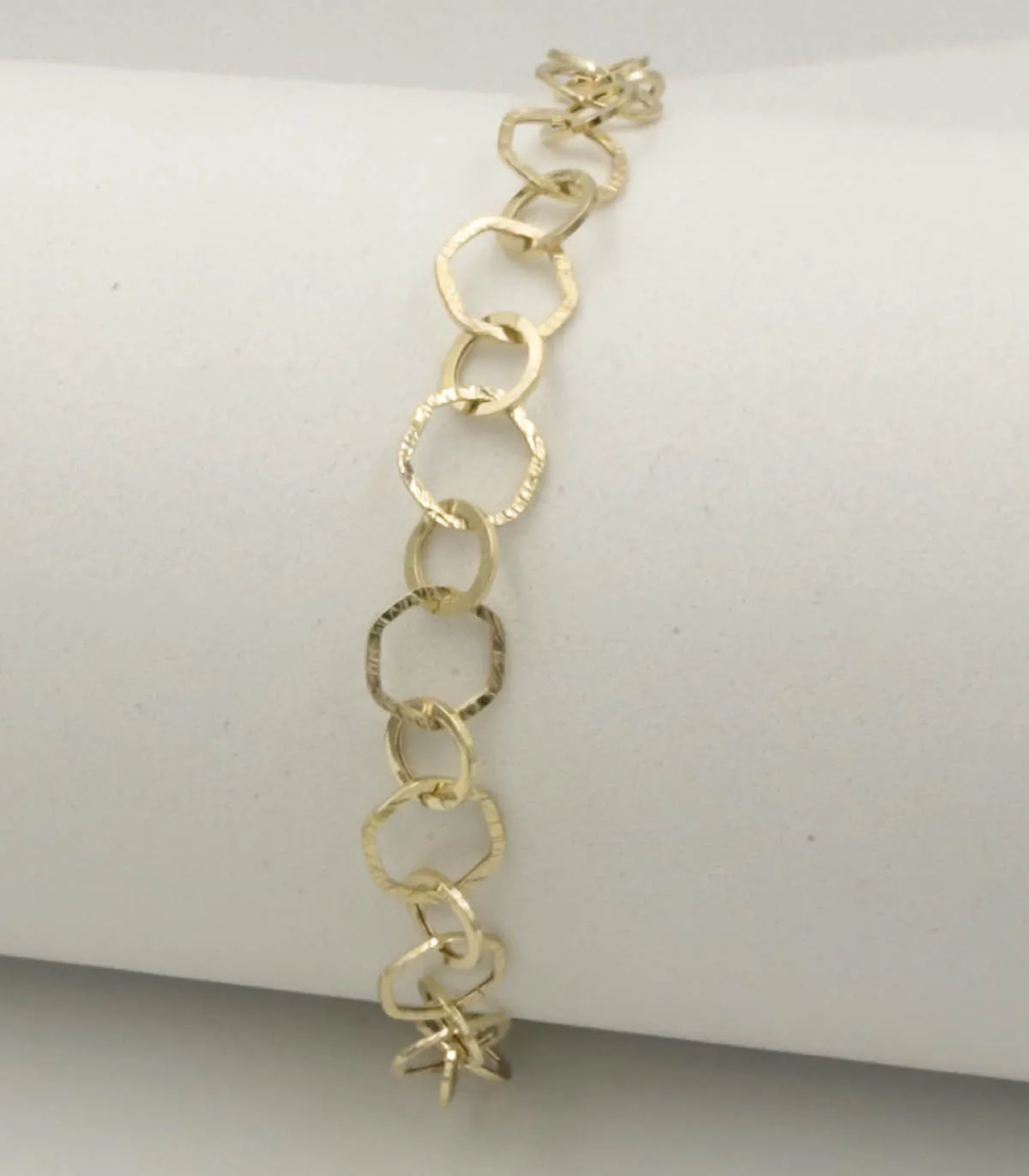 Bracciale ad anelli in oro giallo