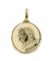 Ciondolo Padre Pio in oro giallo