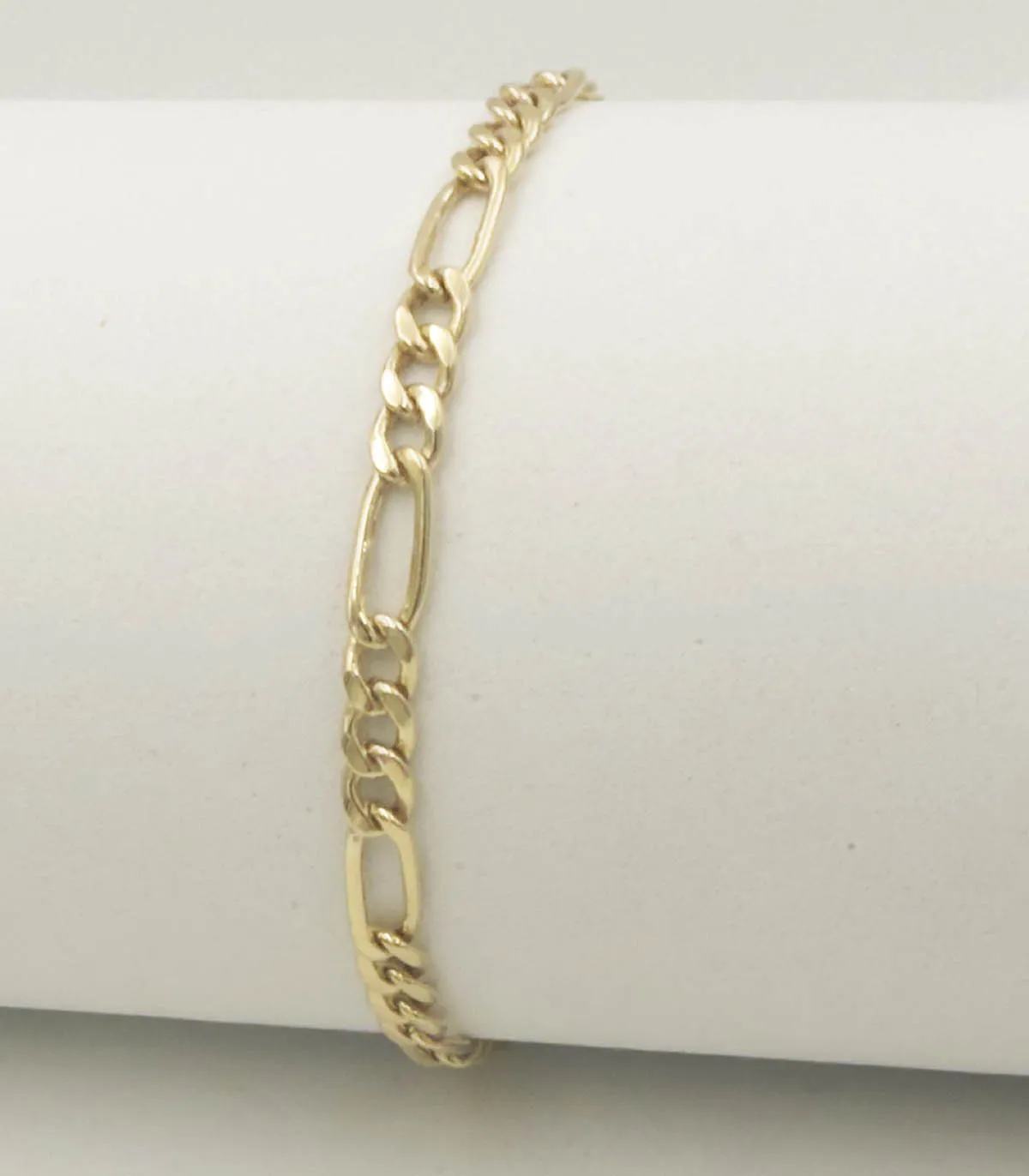 Bracciale da uomo in oro giallo maglia 3 + 1