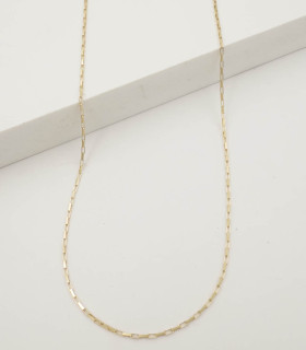 Collana in oro giallo a maglie rettangolari