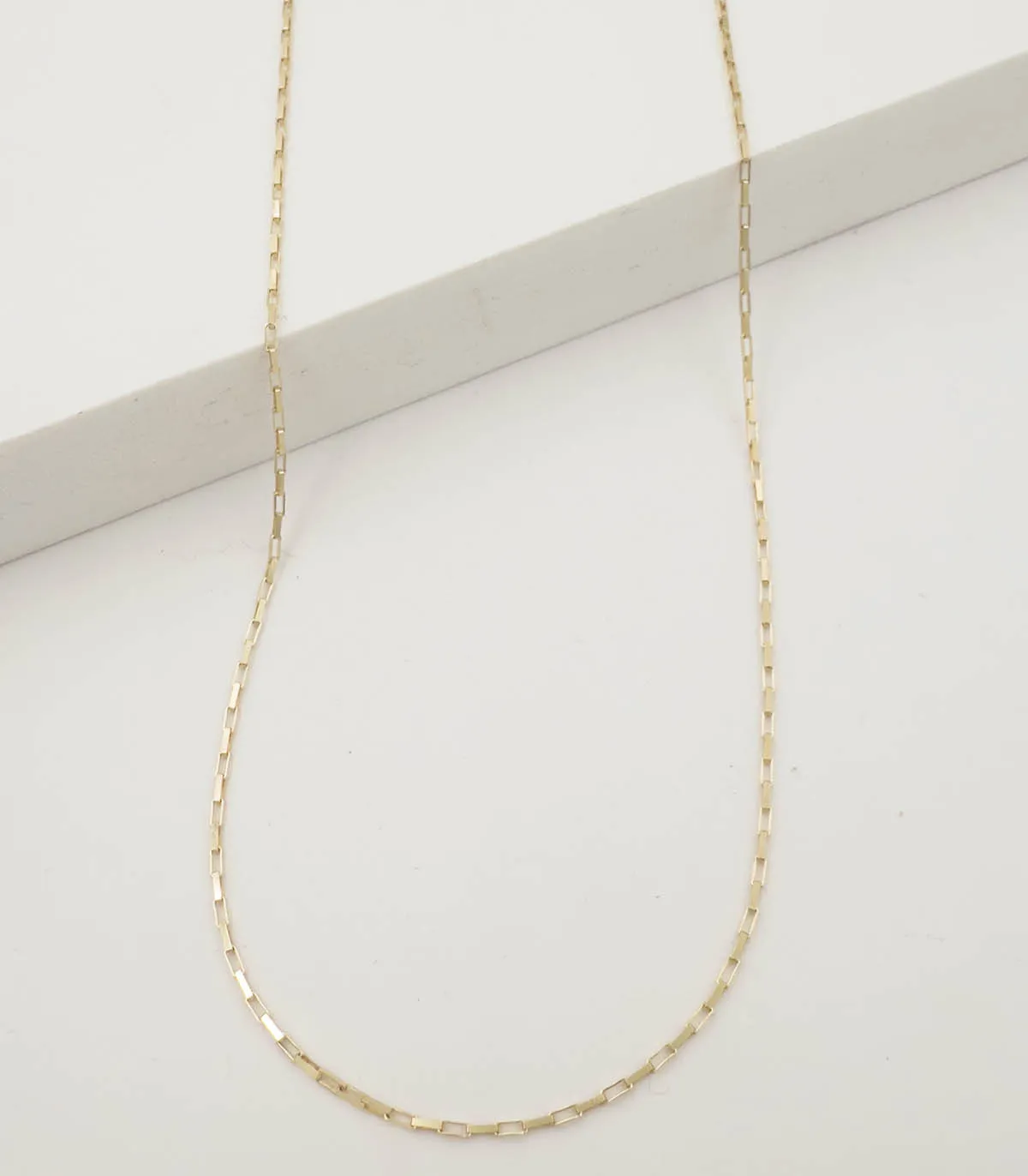 Collana in oro giallo a maglie rettangolari