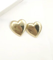 Orecchini a cuore in oro giallo
