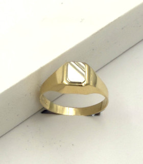 Anello da uomo in oro giallo
