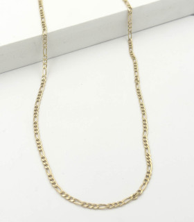 Collana da uomo in oro giallo maglia 3 + 1