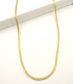 Collana piattina in oro giallo