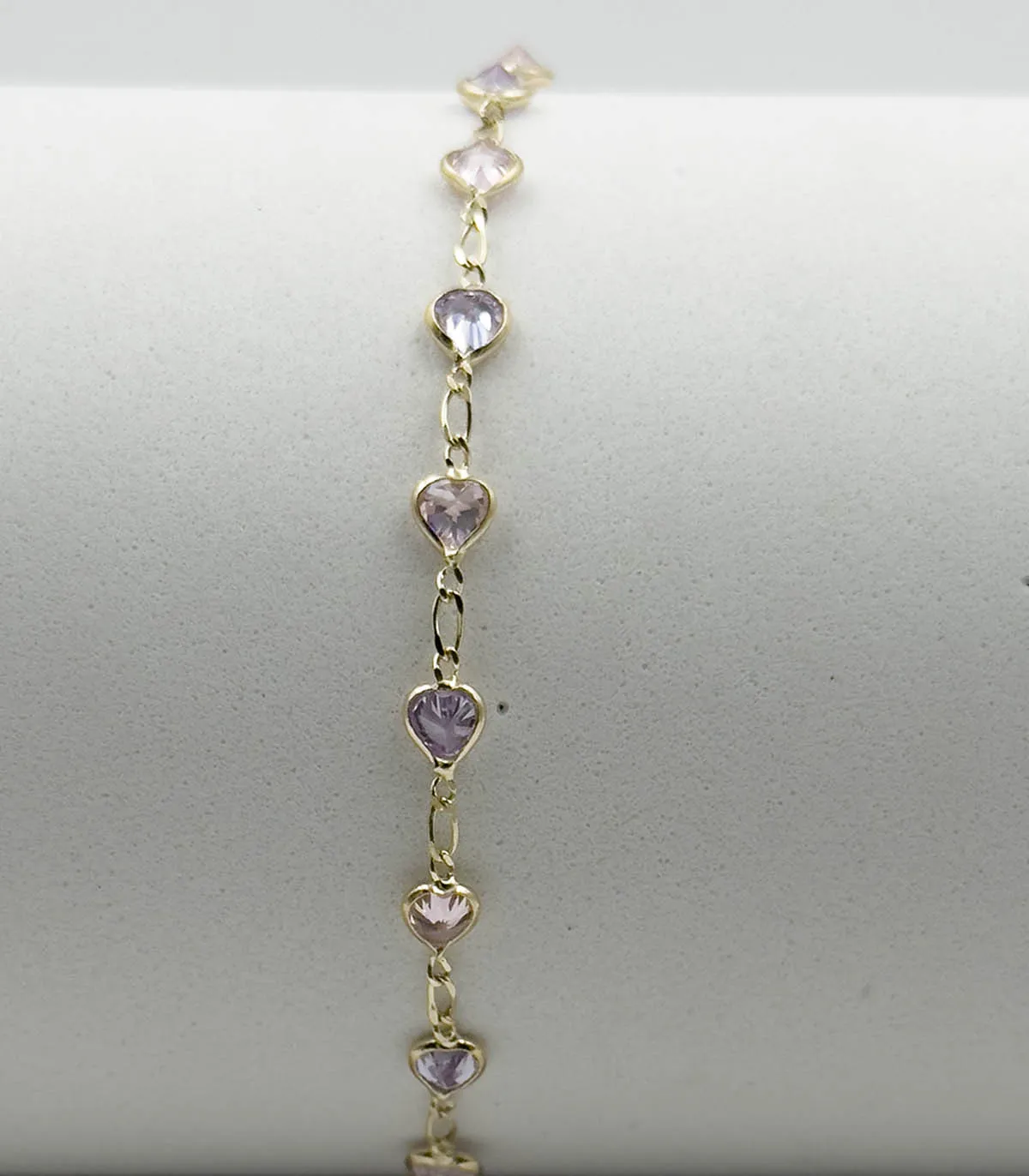 Bracciale in oro giallo con zirconi colorati