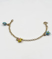 Bracciale da bimba in oro giallo con stelle