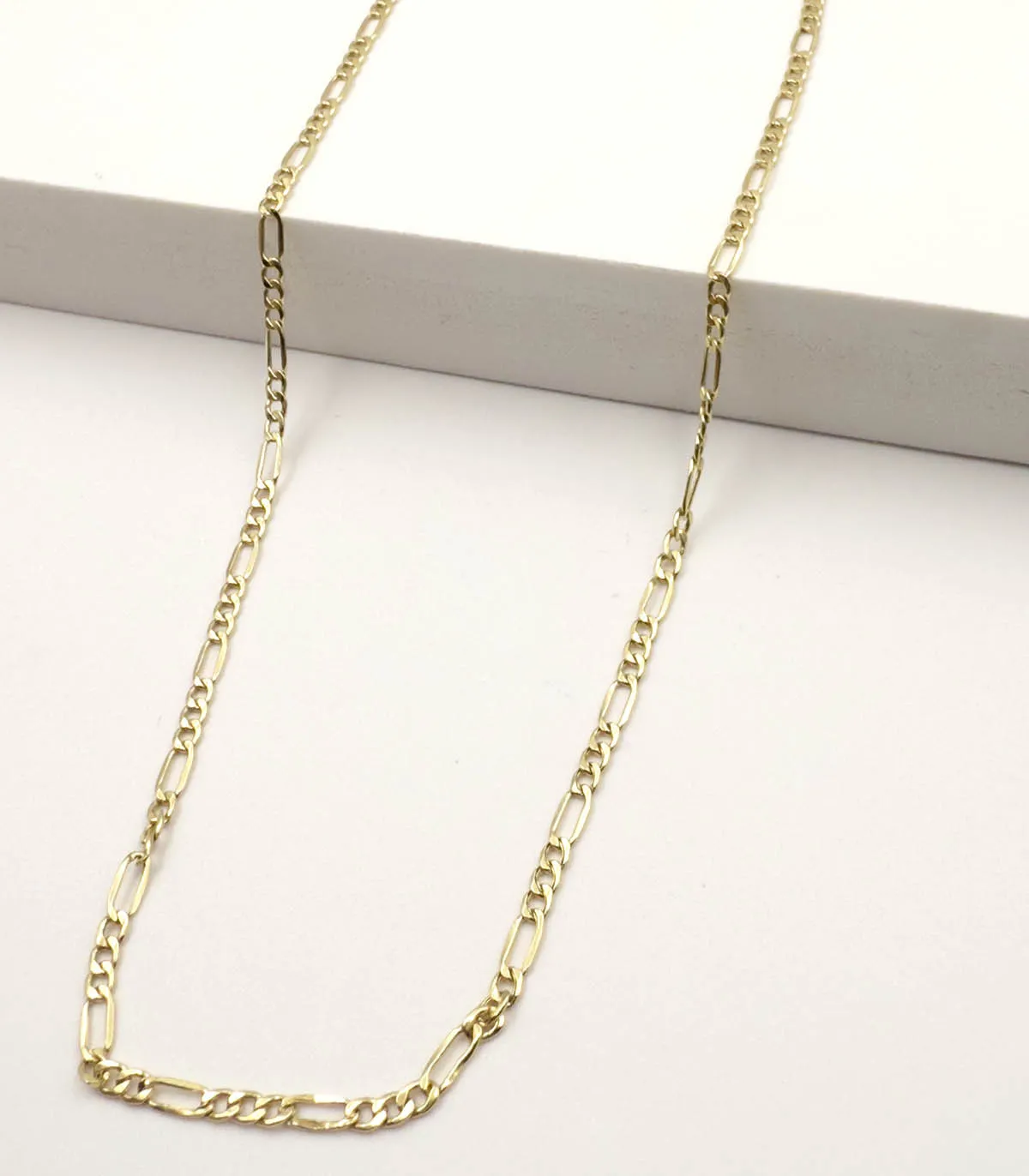 Collana da uomo in oro giallo maglia 3 + 1