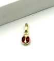 Ciondolo coccinella in oro giallo