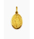 Ciondolo Madonnina miracolosa in oro giallo