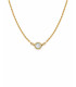 Collana punto luce in oro rosa con brillante da 0,05 carati