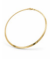 Collana piattina in oro giallo