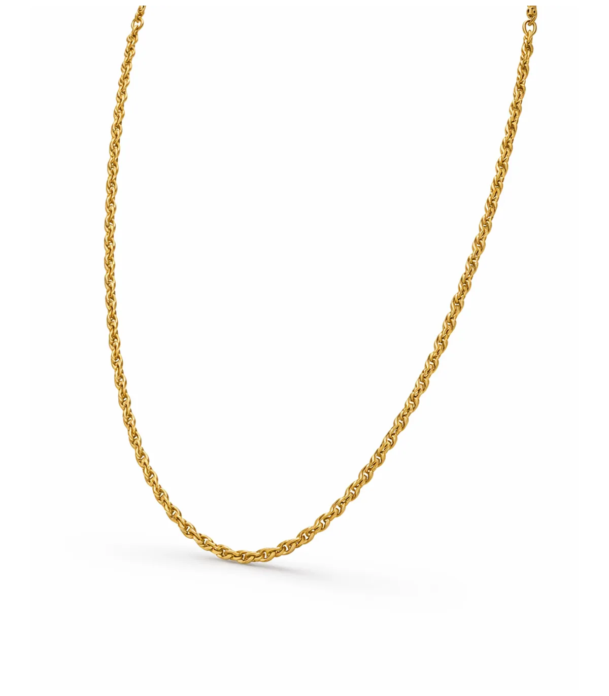 Collana semi-torchon in oro giallo
