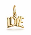 Ciondolo in oro giallo scritta LOVE