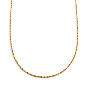 Collana semitorchon in oro giallo