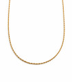 Collana semitorchon in oro giallo