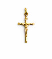 Ciondolo a Croce in oro giallo con Cristo