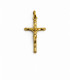 Ciondolo a Croce in oro giallo con Cristo