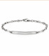 Bracciale con targhetta in oro bianco