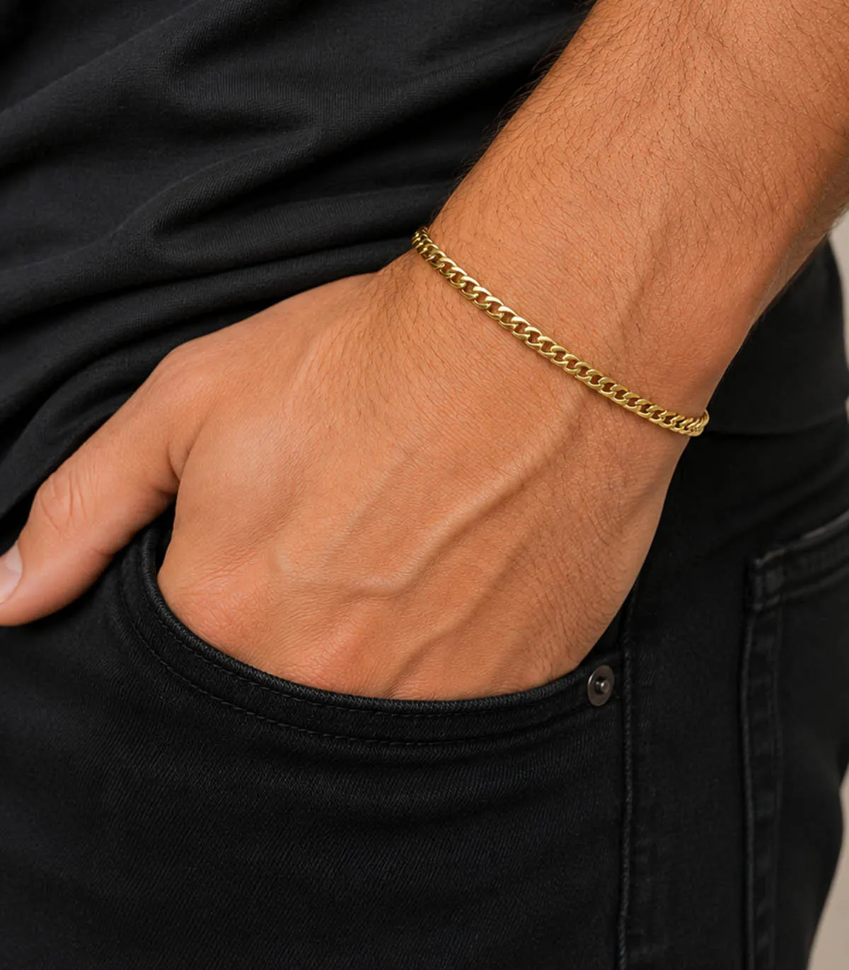 Bracciale da uomo in oro giallo