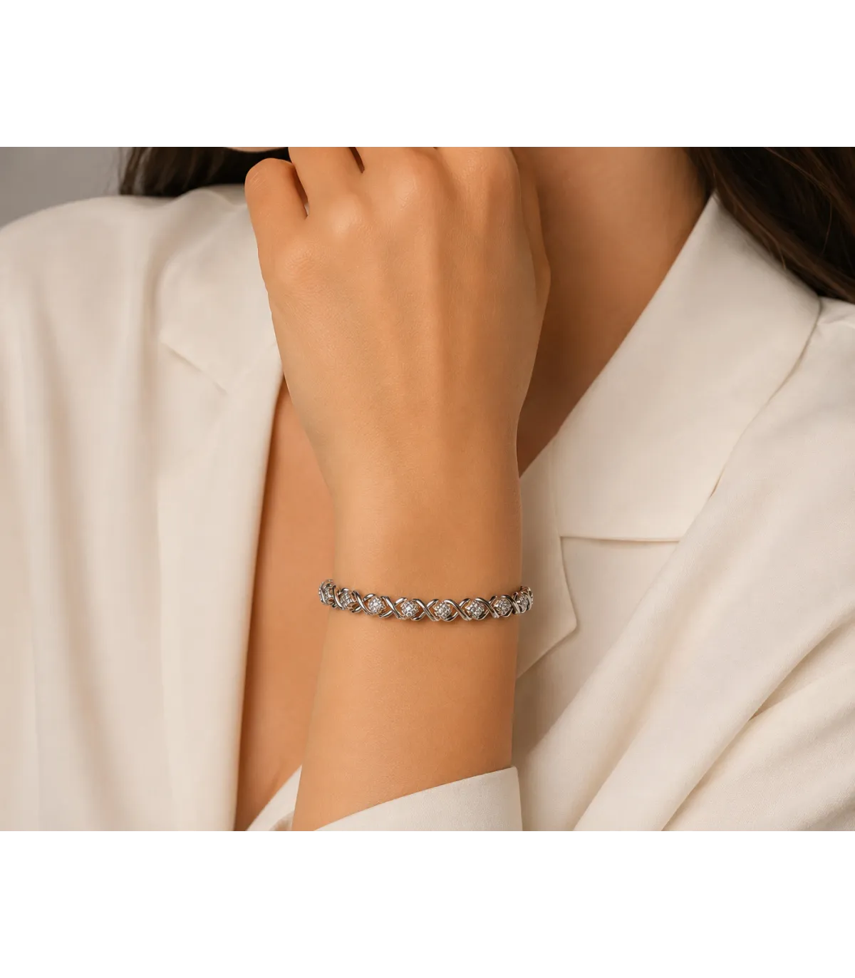 Bracciale in oro bianco