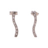Coppia orecchini pendenti in oro bianco con totale brillanti 0,16