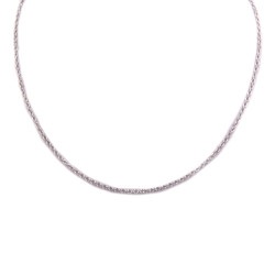 Collana rolò in oro bianco