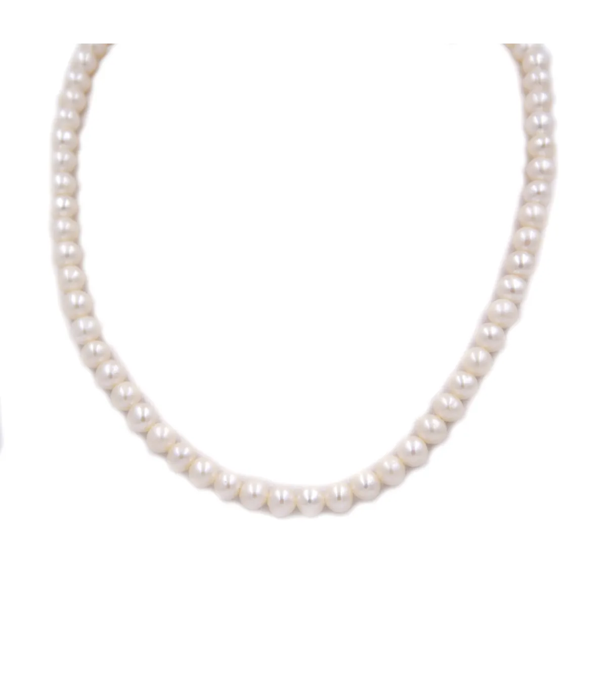 Collana di perle in oro bianco