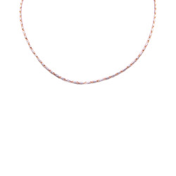 Collana in oro bianco e oro rosa