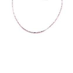 Collana in oro bianco a segmenti