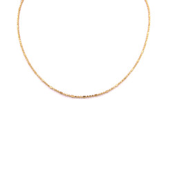 Collana in oro giallo con grani