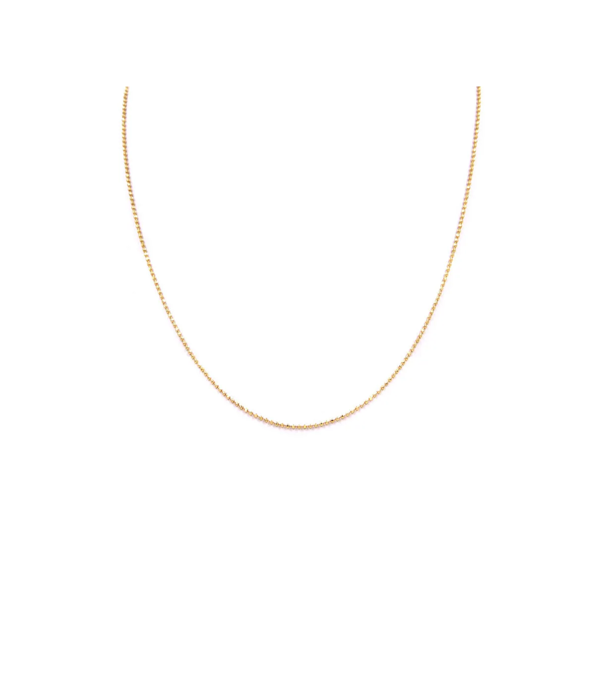 Collana in oro giallo a pallini