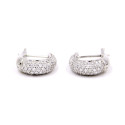 Coppia orecchini in oro bianco con brillanti