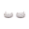 Coppia orecchini in oro bianco con brillanti